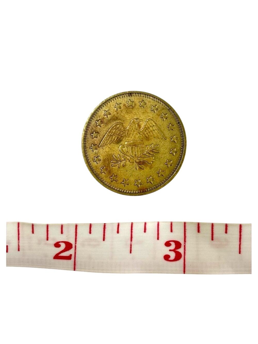 Vintage Eagle No Cash Value Token Brass Arcade Car Wash Laundry Game Coin 23mm